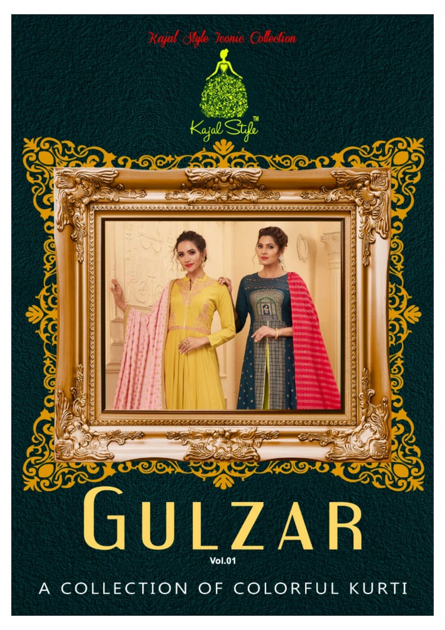 Kajal Style Gulzar vol 1 designer kurti collection with bottom wholesaler