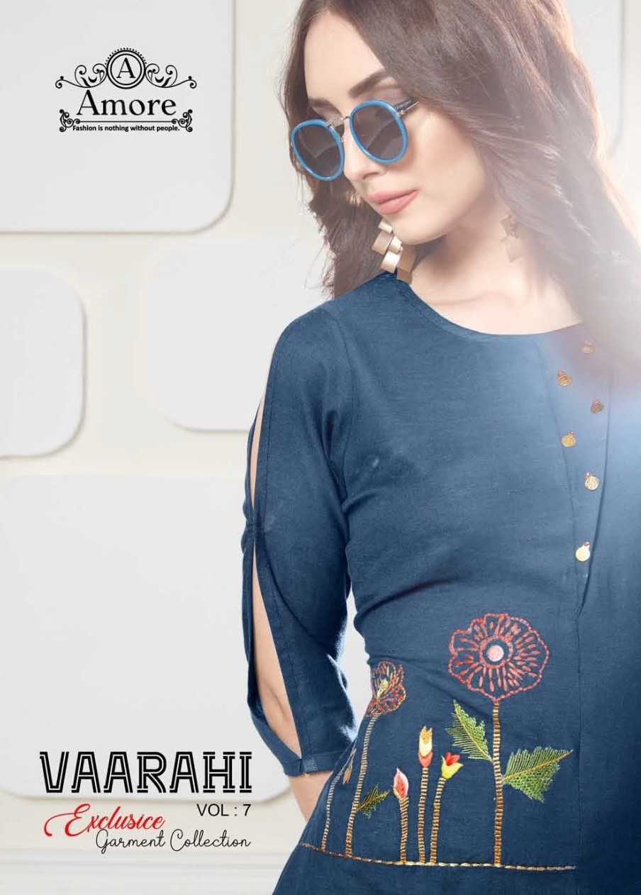 Amore vaarahi vol 7 Exclusive Long kurti catalog wholesale supplier surat