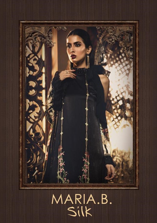 Deepsy Maria b Silk Digital print Pakistani Satin Silk Suits Trader