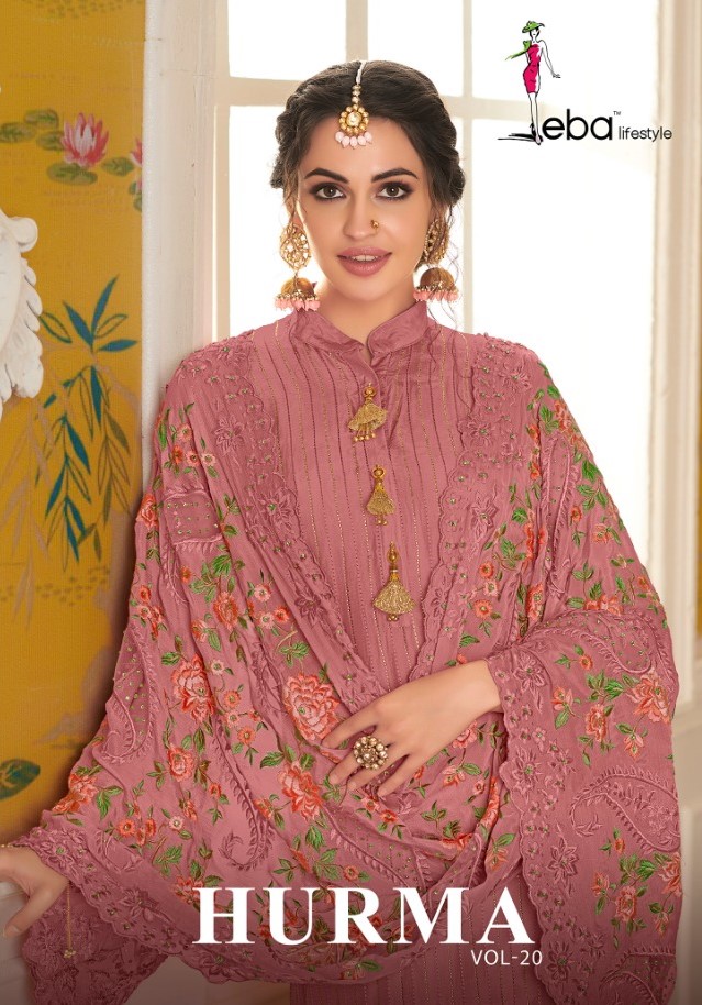 Eba Lifestyle Hurma vol 20 Exclusive Straight Party Wear Suit Catalog Wholesale Price