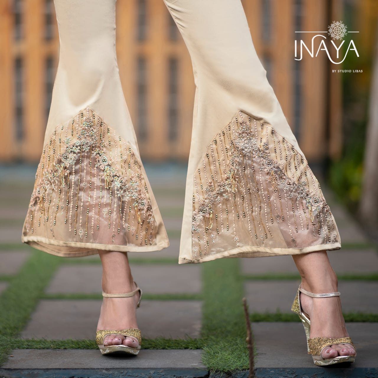 Inaya Designer bell pants fancy stylish bottom collection best price