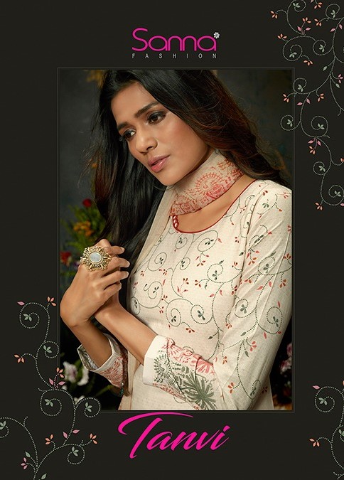 Sanna Tanvi Digital Print Cotton Lawn Ladies Suit Catalog Supplier In Surat