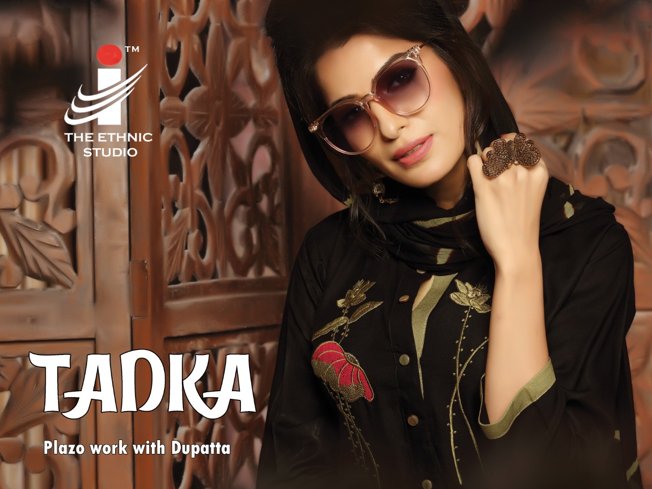 The Ethnic Studio Tadka Readymade Rayon Suit collection seller