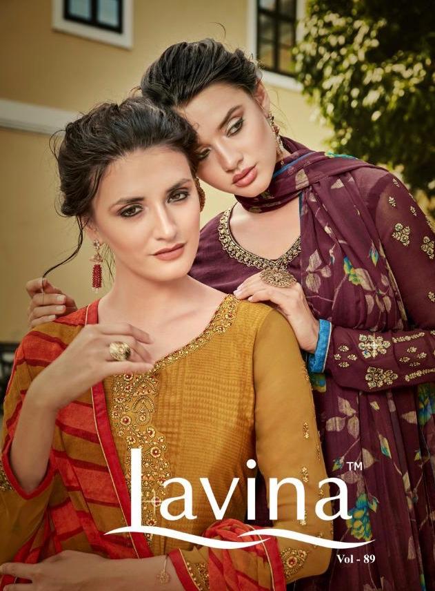 Lavina Vol 89 Designer Crepe Suit Latest Catalog In Online Market