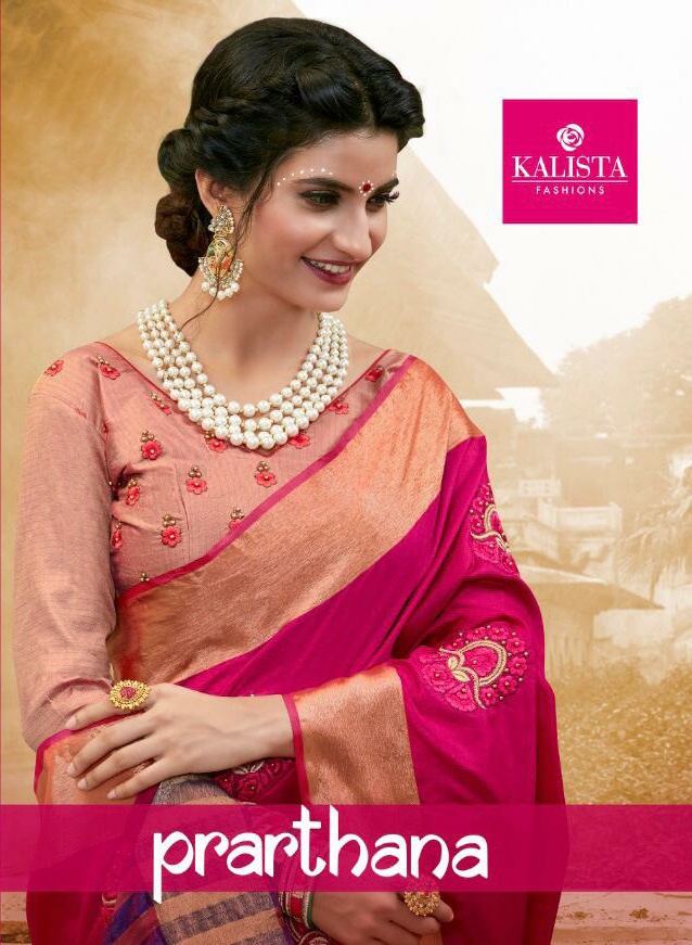 Kalista fashion prarthana Fancy silk saree collection at best price in surat