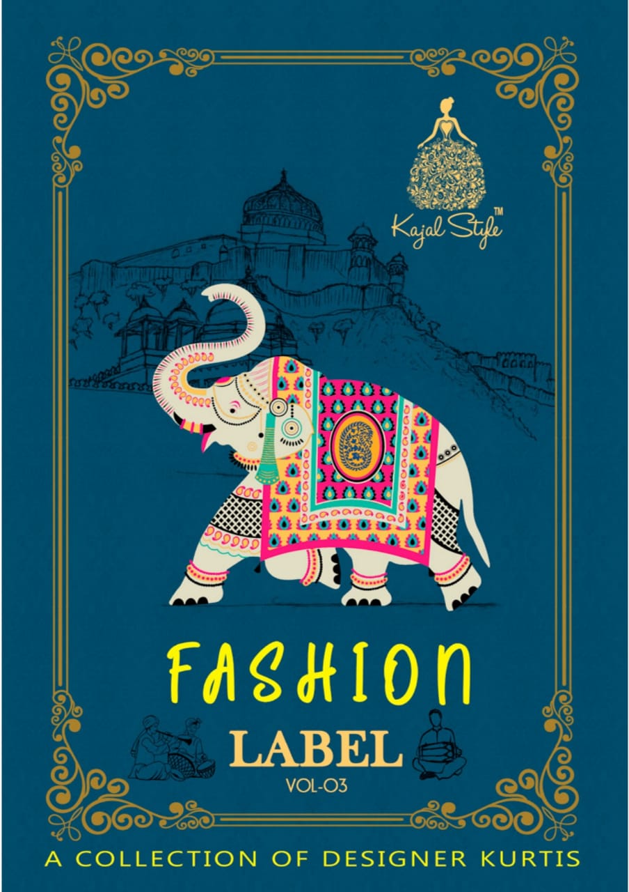 Kajal Style Fashion label vol 3 fancy kurti palazo set dealer surat
