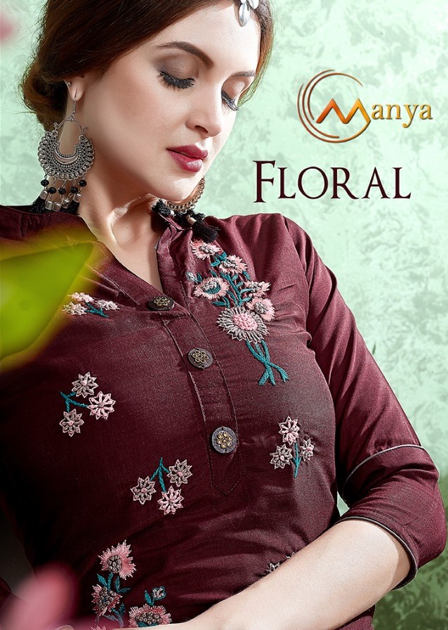 Mansi Fashion Floral by Manya muslin designer kurti Palazo set Online Store
