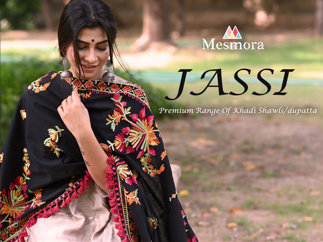 Mesmora Jassi Premium range of Khadi dupatta shawls Collection Surat Seller