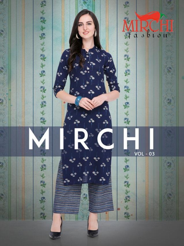 Mirchi Vol 3 cotton kurti palazo collection online store best price