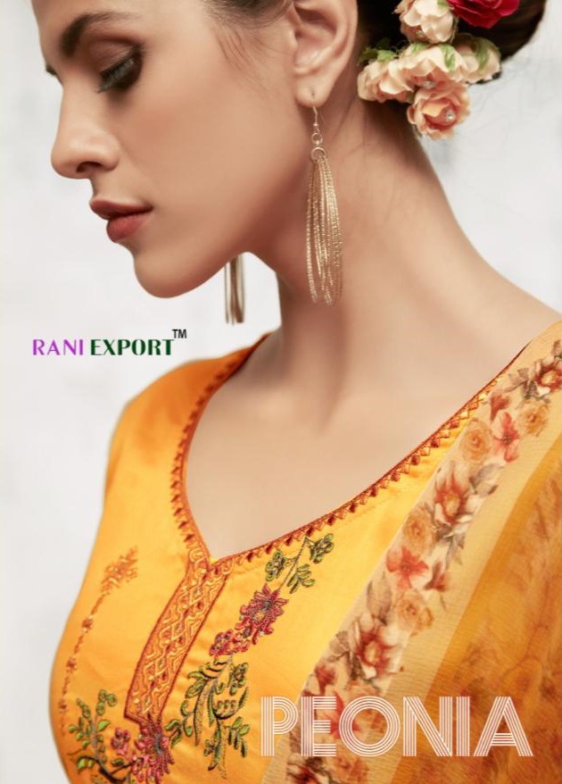 Rani Exports Peonia Cotton Silk Fancy Salwar Suit Exporter Surat