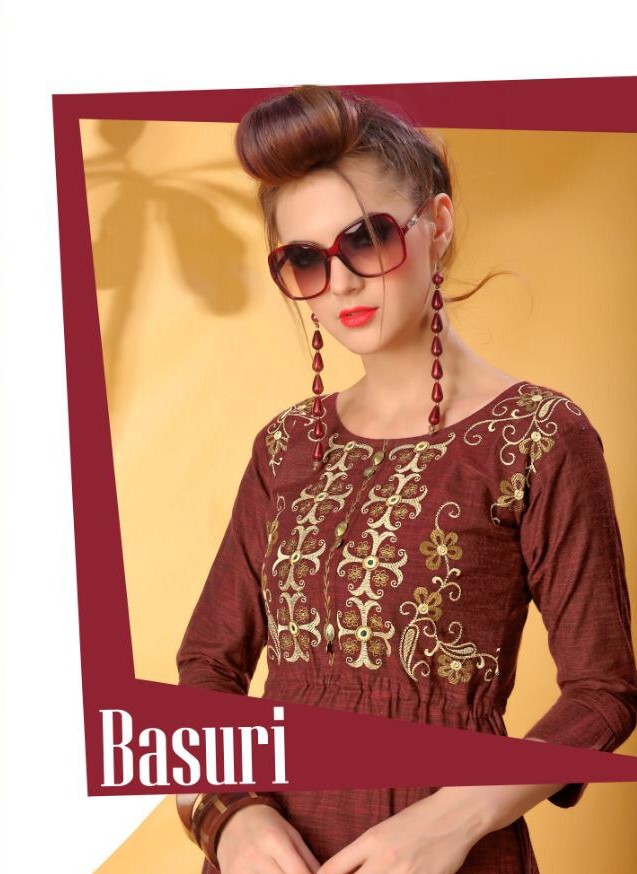 S More Basuri Exclusive Fancy Cotton Kurti Catalog Supplier In Surat