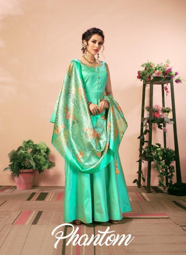 S More Phantom Designer readymade Silk Gown Catalog Supplier In Surat