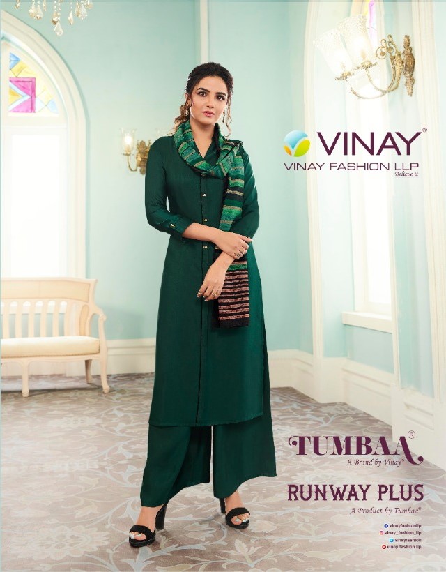 Vinay fashion Tumba Runway Plus Exclusive Plazzo Set With Dupatta Catalog Supplier Surat