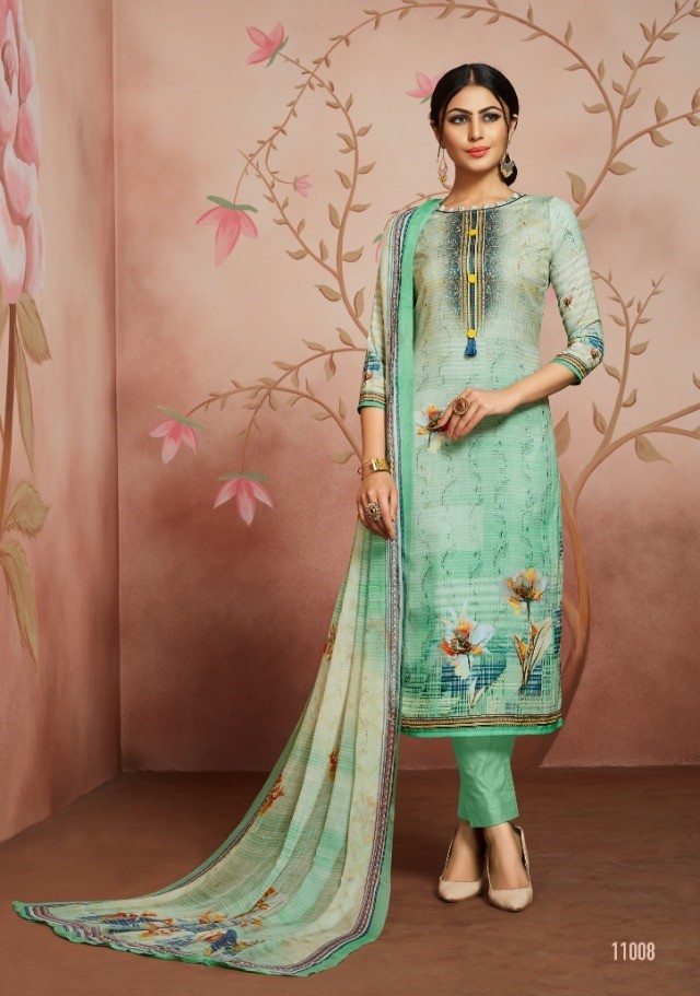 AAA Designer Studio Floral Printed Cotton Salwar Kameez Catalog Wholesale Price Surat