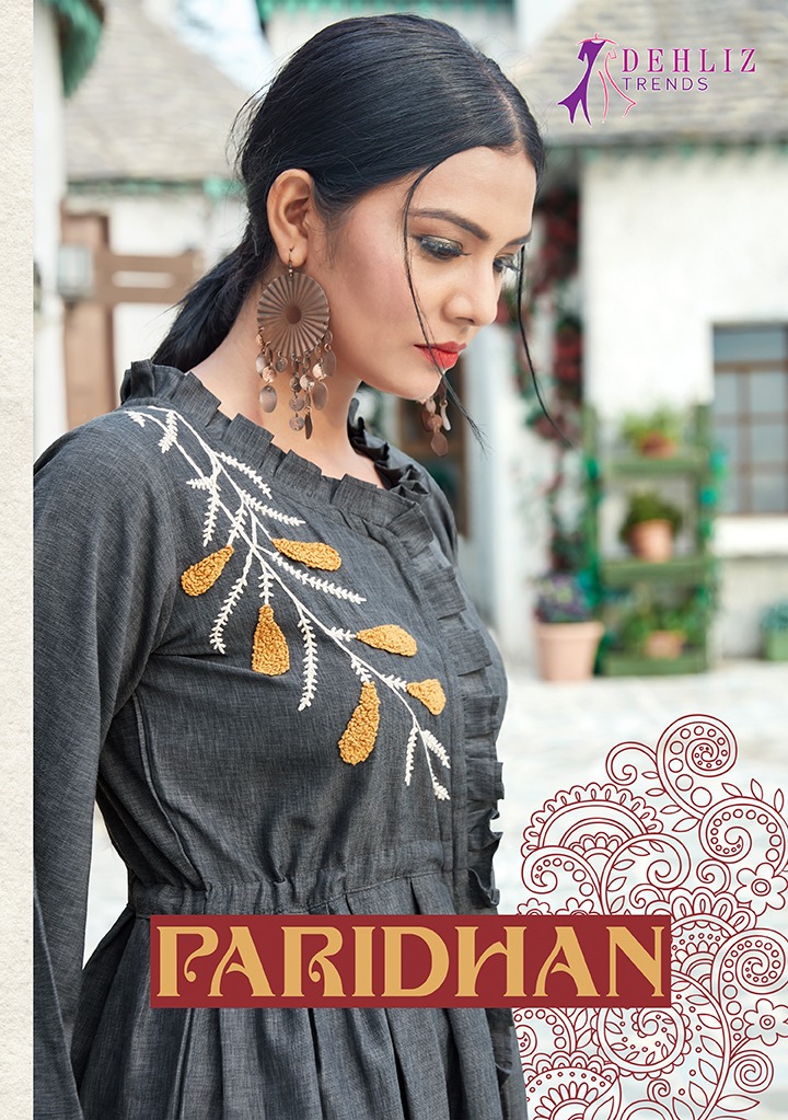 Dehliz Paridhan Designer Style Fancy Kurti Catalog Supplier Surat