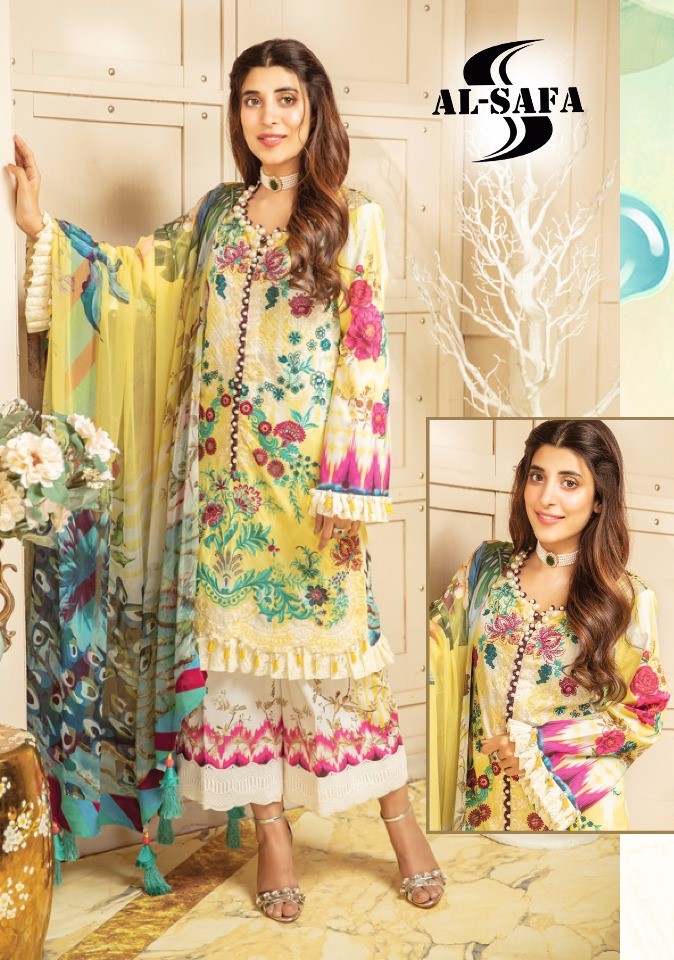 Al Safa Sana Safinaz Pakistani Lawn Suit Latest Catalog Best Rate