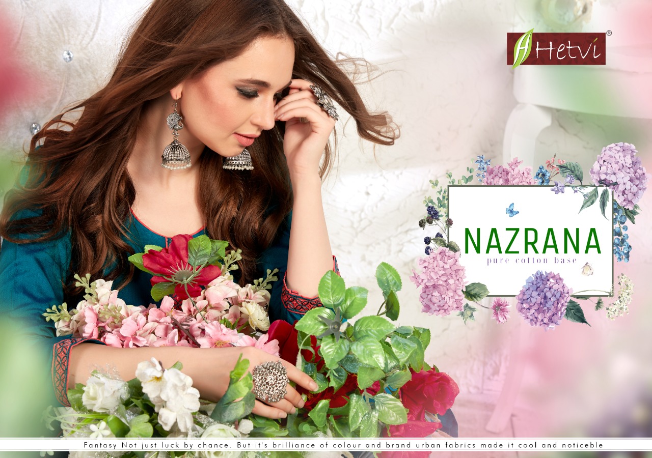 Hetvi Nazrana Fancy Silk Kurti Catalog Wholesale Price Surat