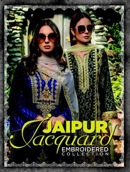 Jaipur Jacquard Embroidered Collection By ZS Textile Original Lawn Suits