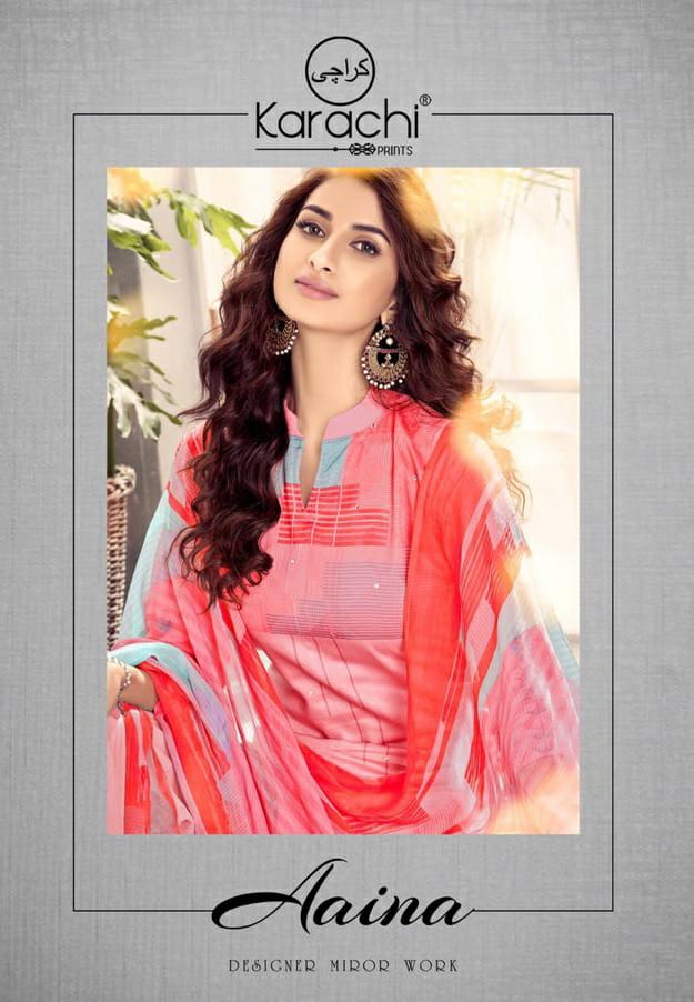 Kaabil aaina by Karachi print Stylish Punjabi Suit Catalog Wholesale