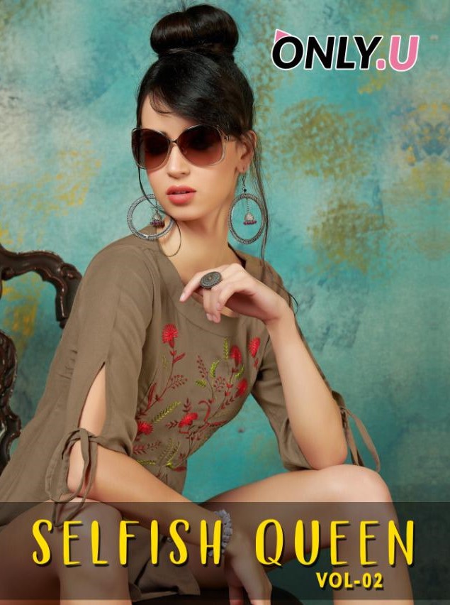 Only U Selfiesh Queen Fancy Rayon Short Top Catalog Supplier in Surat
