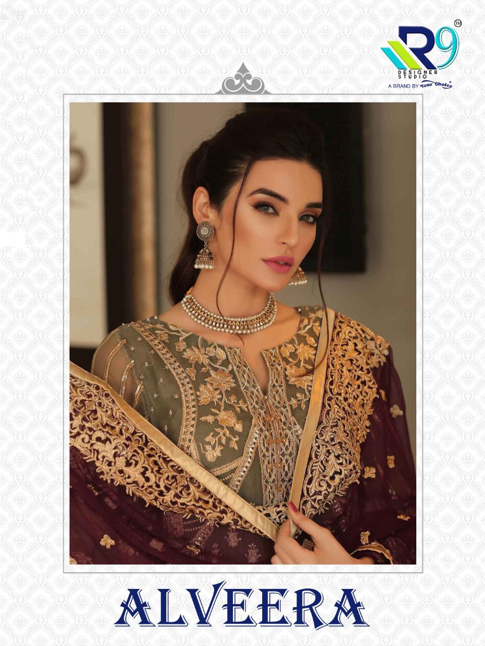 r9 Alveera Designer Party Wear Pakistani Dress Catalog Wholesale Surat