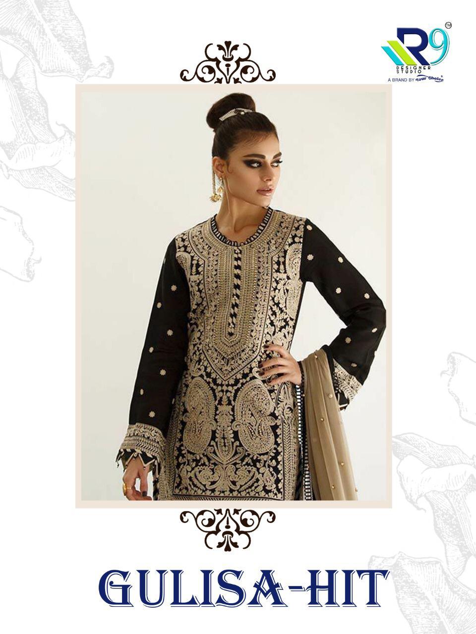 r9 Gulisa Hitlist Exclusive Georgette Pakistani Salwar Suit Catalog at Best Price Surat