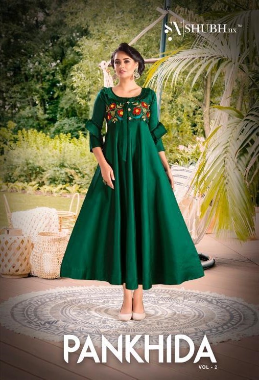 Shubh NX pankhida Vol 2 Fancy Flaired Gown Catalog Supplier Surat
