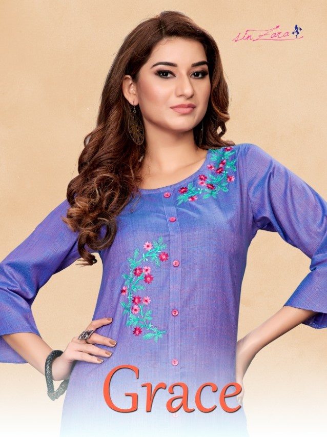 Sinzara Grace cotton daily wear kurti design wholesale Price