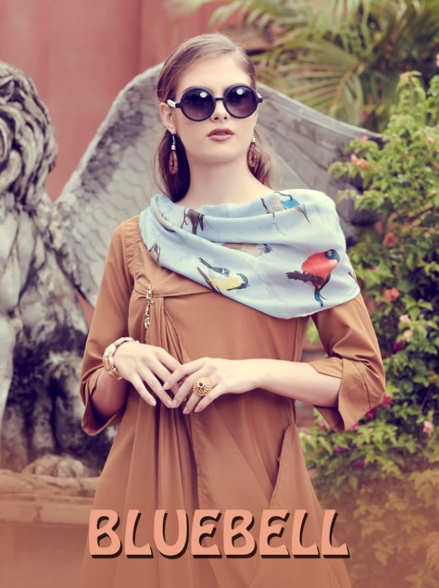 Sinzara bluebell designer drape style kurti catalogue wholesaler surat