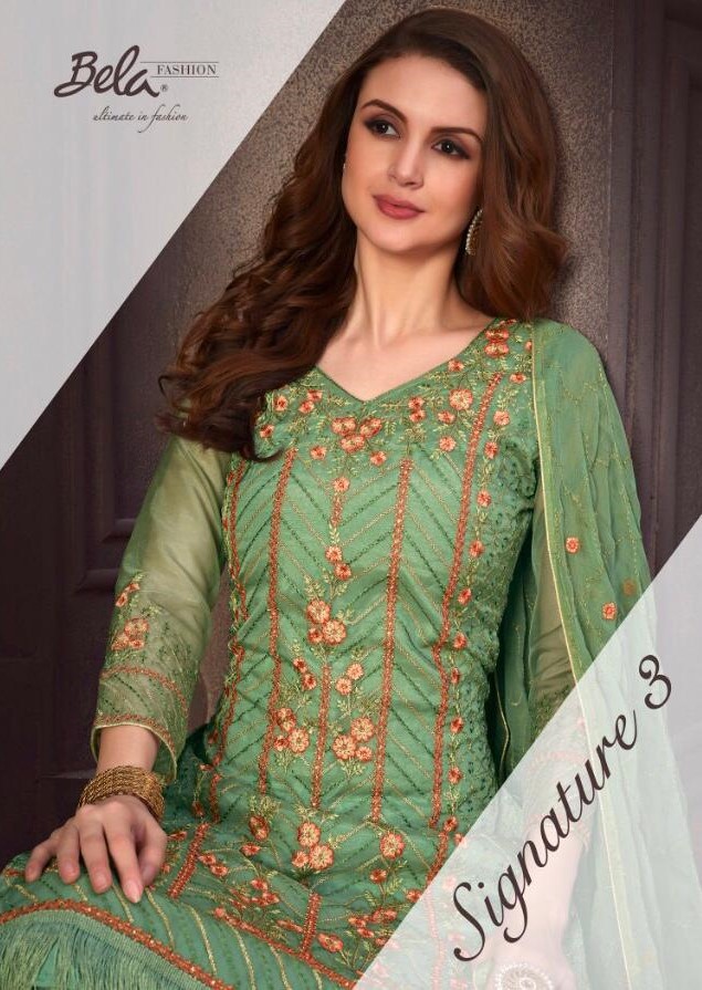 Bela Fashion Signature vol 3 Ethnic Wear Salwar Suit Catalog Wholesale