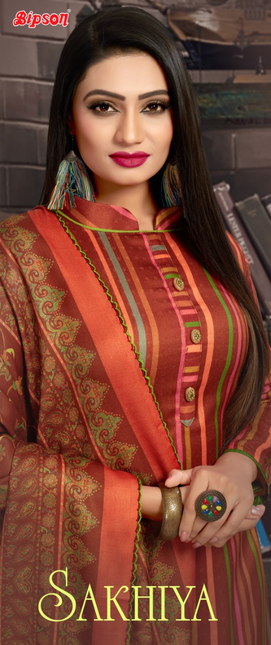 Bipson Sakhiya Vol 2 Fancy Crepe Ladies Suit Wholesaler in Surat