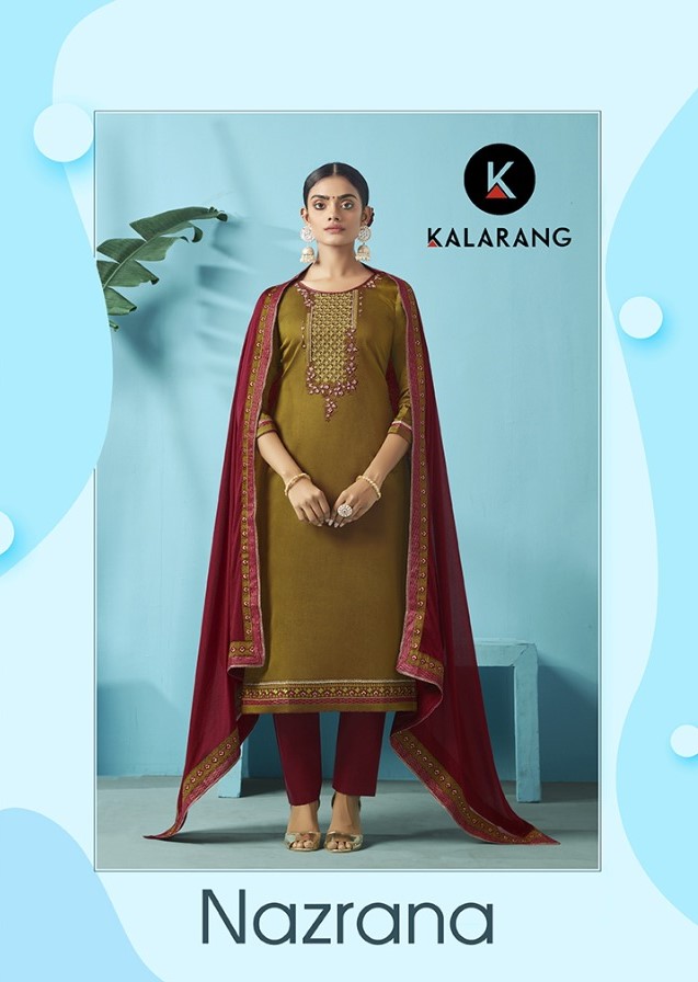 Kalarang Nazrana Fancy Cotton Salwar Suit Catalog With price