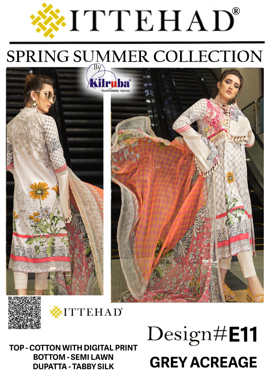 Kilruba ittehad Spring Summer Collection Pakistani Suit Buy online