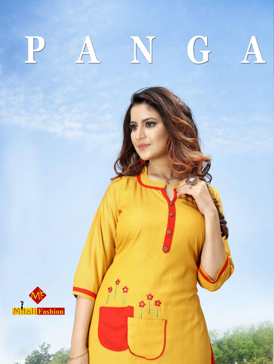 Mitali Fashion Panga readymade Kurti Sharara Pair Catalog at best price
