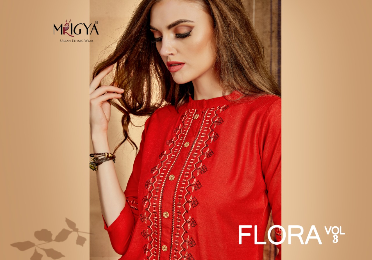 Mrigya Flora vol 3 designer fancy short tops wholesale Price