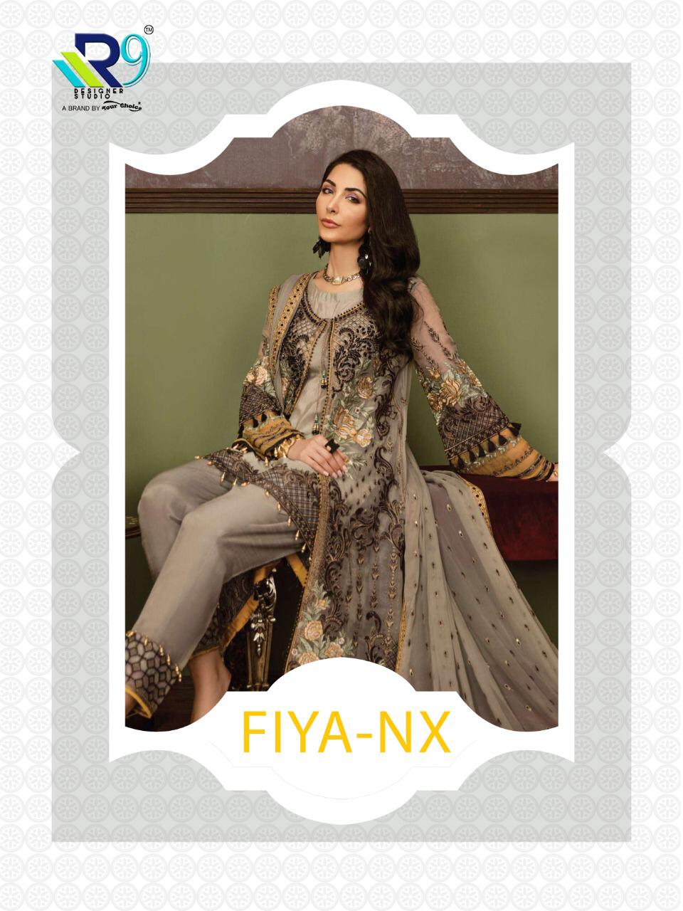 R9 Presents Fiya nx Georgette Pakistani Type Collection Wholesale