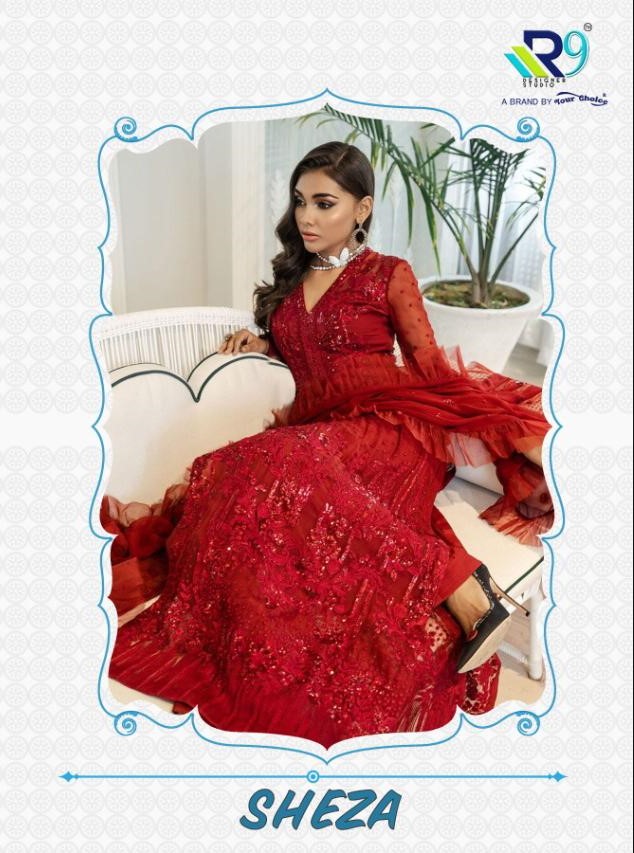 R9 Sheza Designer Pakistani Suit catalog Wholesale price