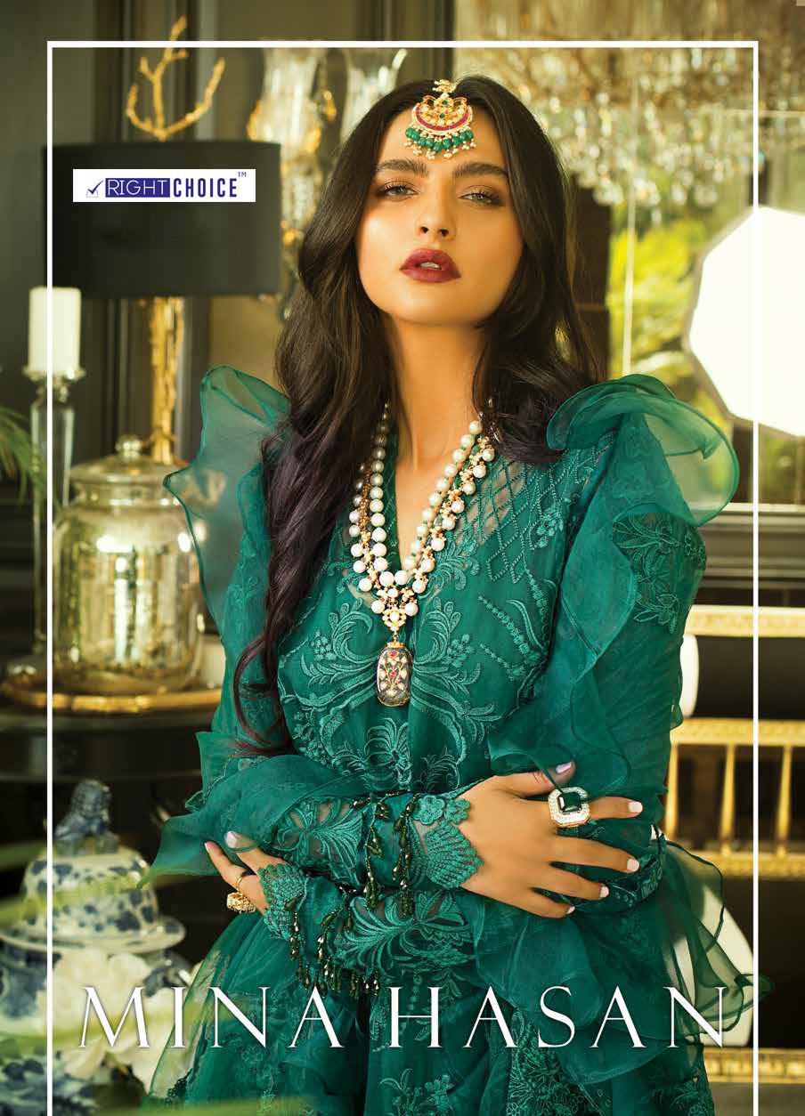Right Choice Mina Hasan Stylish New Pakistani Dress Wholesale price