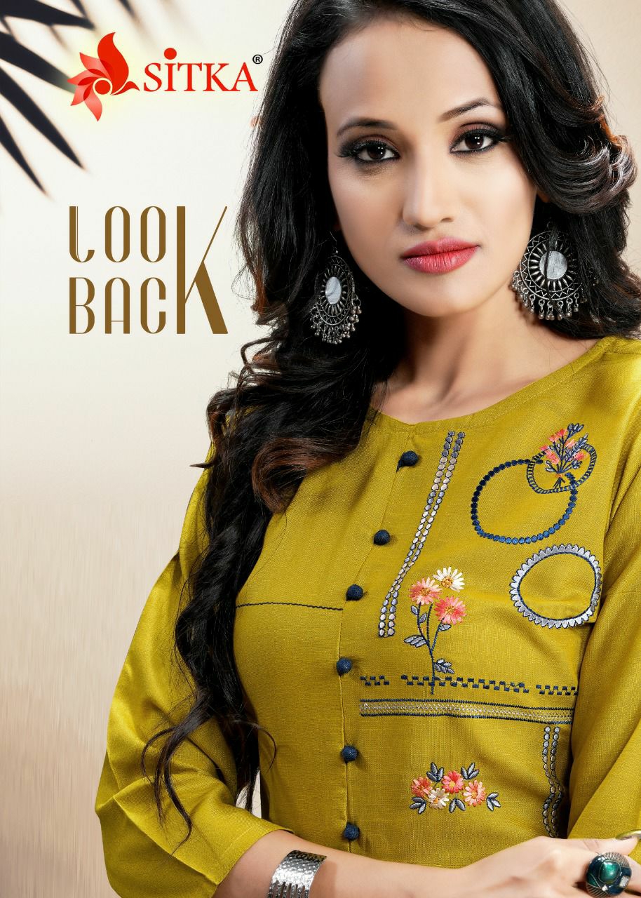 Sitka Look Back Rayon Straight kurti With Dupatta New Designs at Best Price