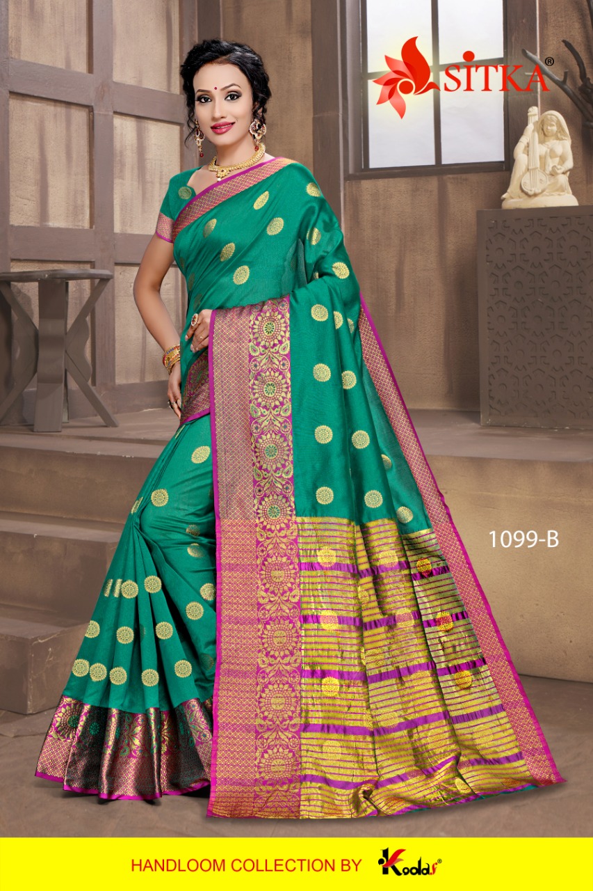 Sitka Ratnagiri 1099 handloom Cotton Silk Saree Catalog wholesale price