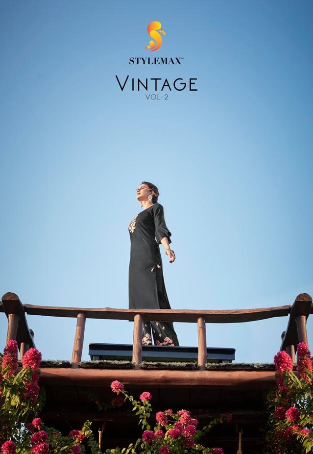 Stylemax Vintage Vol 2 Designer Kurti Plazzo Set Latest Catalog with Price