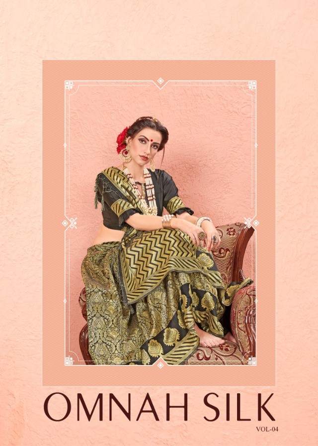 Yadunandan Omnah Silk vol 4 Designer Fancy saree Wholesale Price