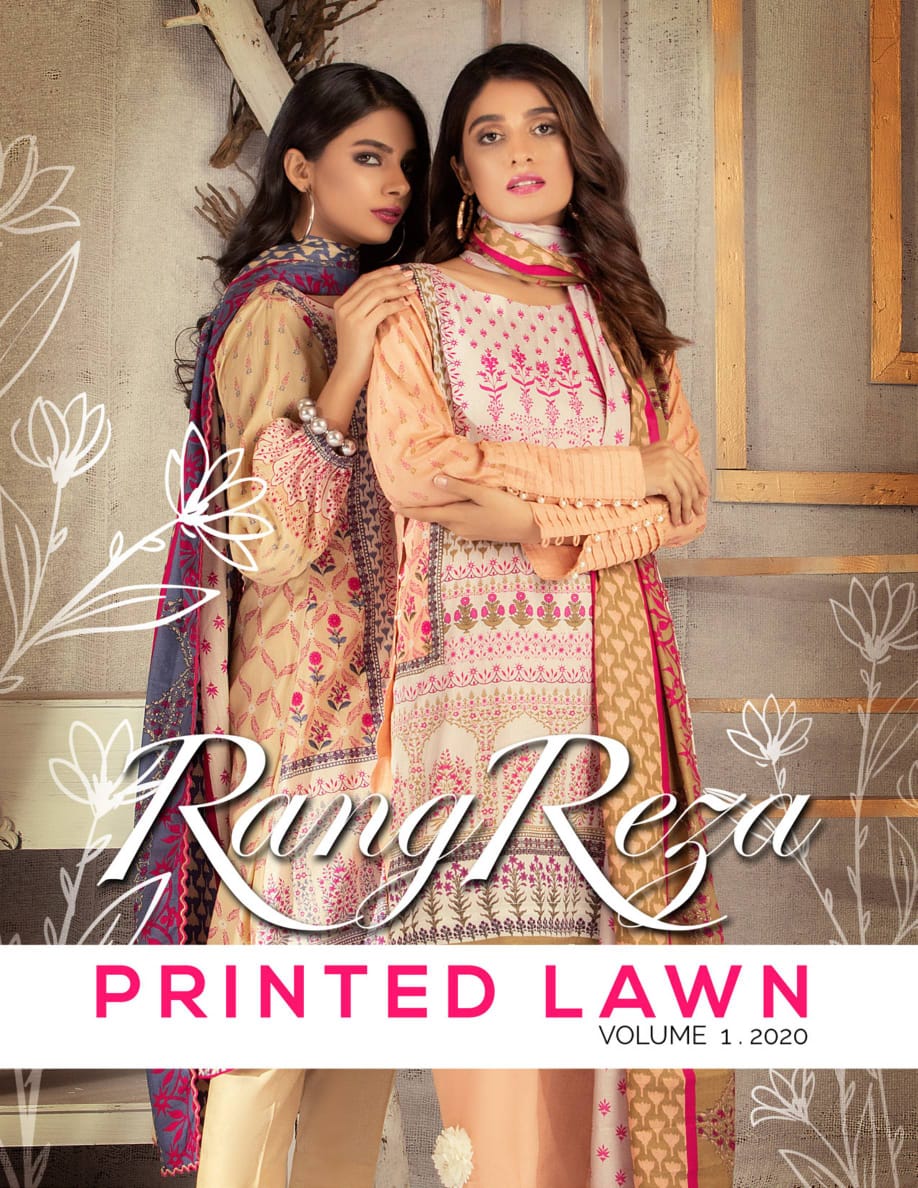 ZS Textiles Rang Reza Printed Lawn vol 1 2020 Original Pakistani