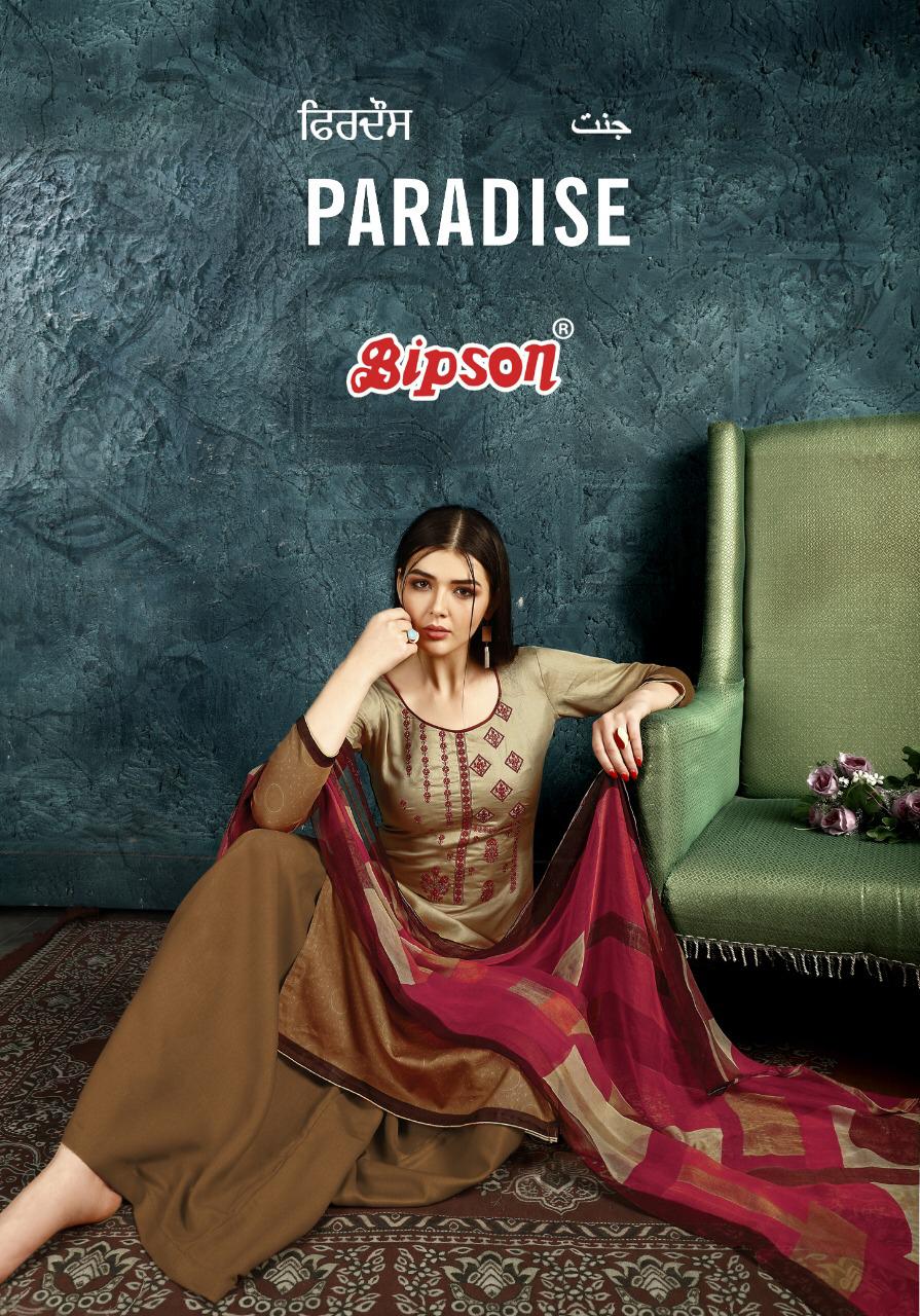 Bipson Paradise Embroidery Cotton Suit New Catalog 2020