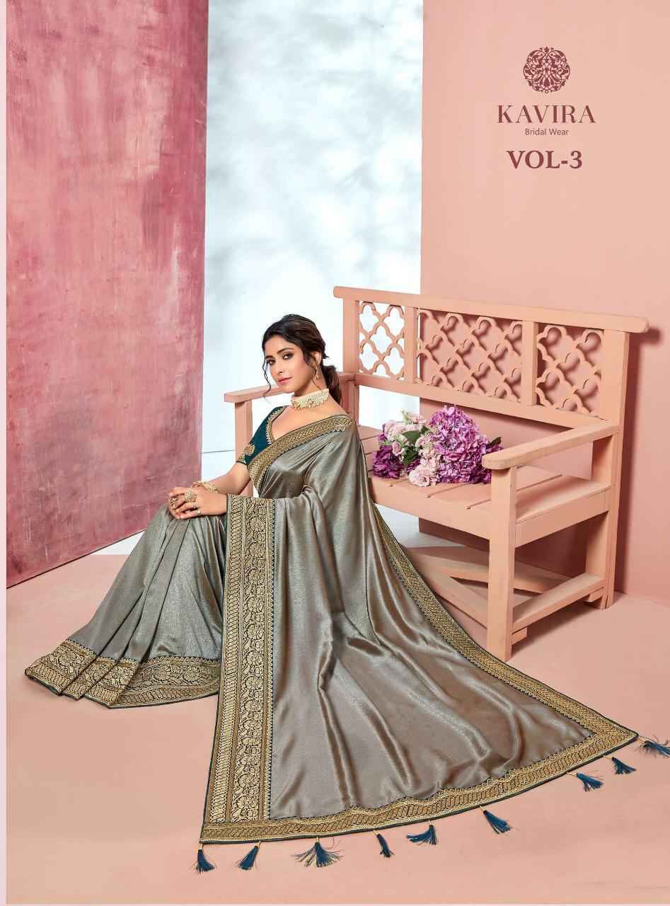 Kavira Vol 3 Designer Party Wear Saree Latest Catalog with Price