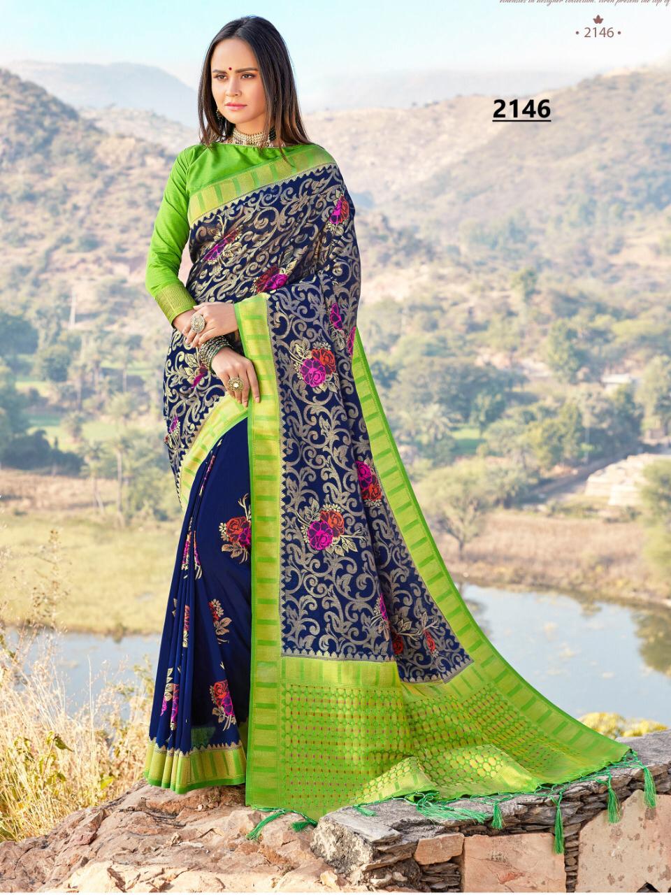 Elina Fashion Sutra Silk Traditional Wear Weaving Saree new Catalog in Surat