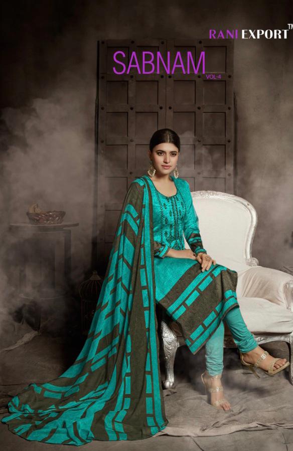 Rani export sabnam vol 4 jam cotton women suit dress collection