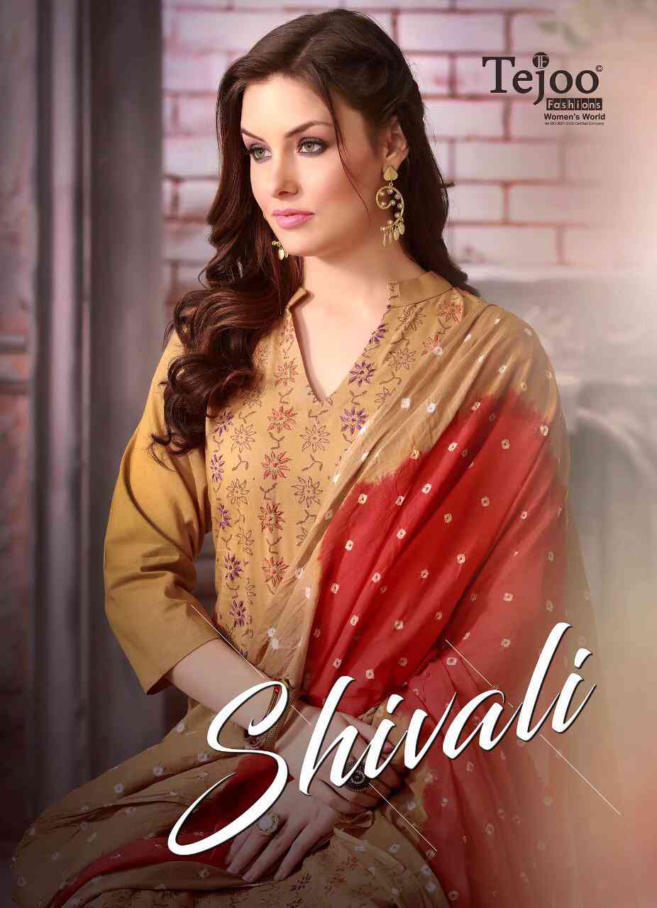 Tejoo Shivali Cotton Suits with Kathi work Supplier