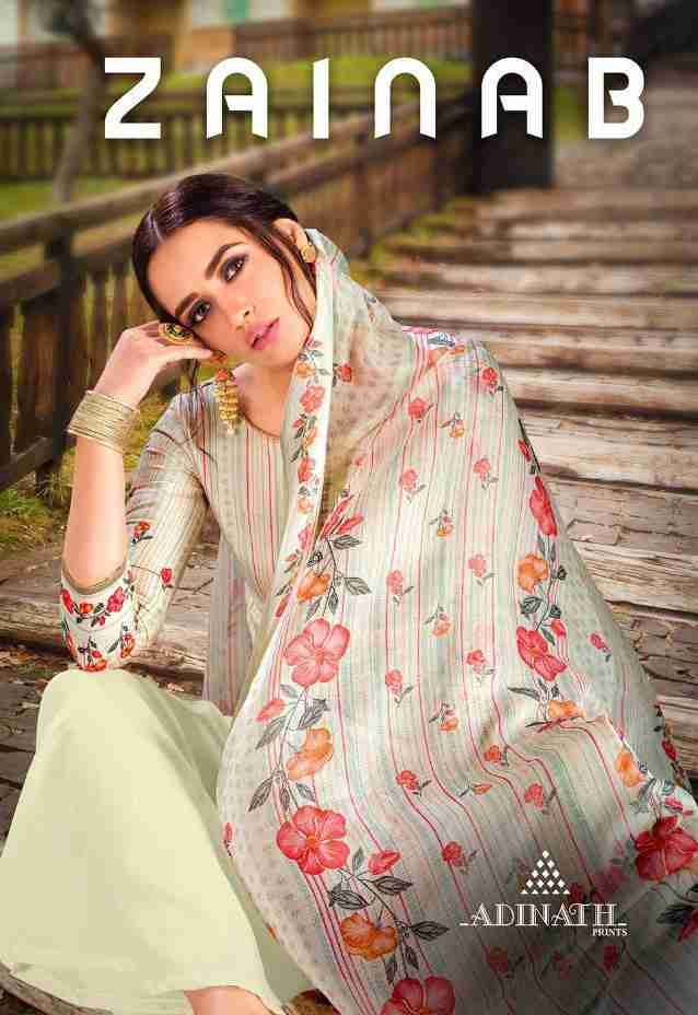 Adinath prints Zainab Jam Cotton Ladies Unstitched Suits Dealer