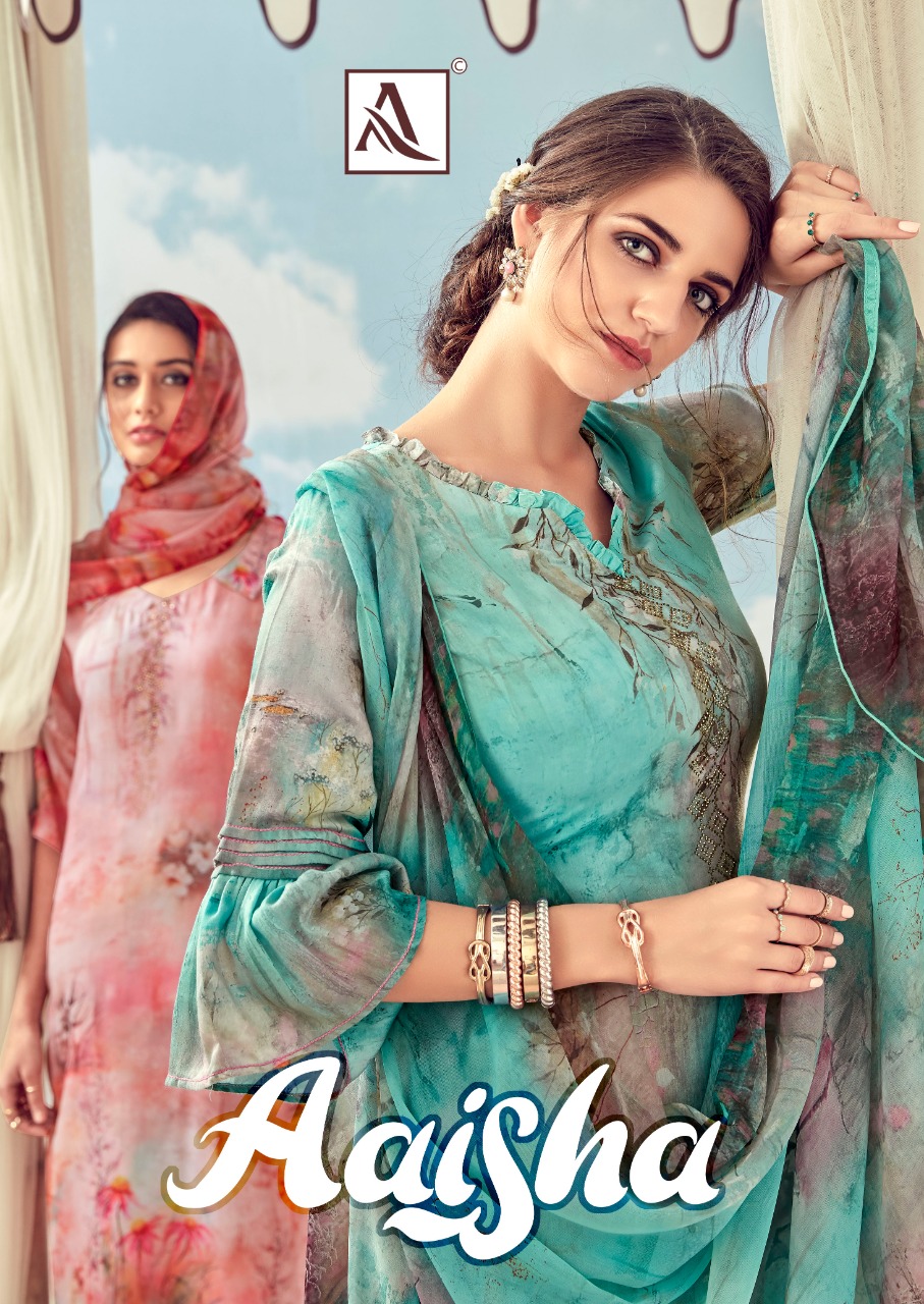 Alok Suits Aaisha Zam Digital Print Cotton ladies Suit New Catalog Supplier